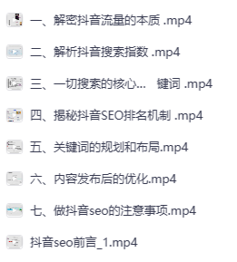 抖音SEO运营课，吃透自然流量
